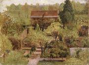 Christian Friedrich Gille Garden Spain oil painting artist